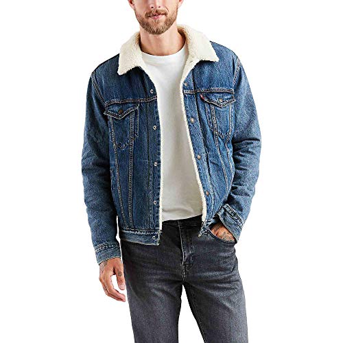 men's sherpa jean jacket